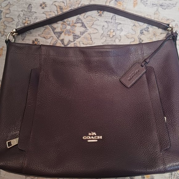 Coach Handbags - Coach Deep Brown Burgandy Leather Satchel